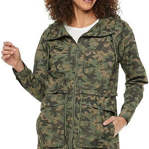 Columbia Women's Camouflage West Bluff Printed Hooded Parka Jacket Size‎ Small